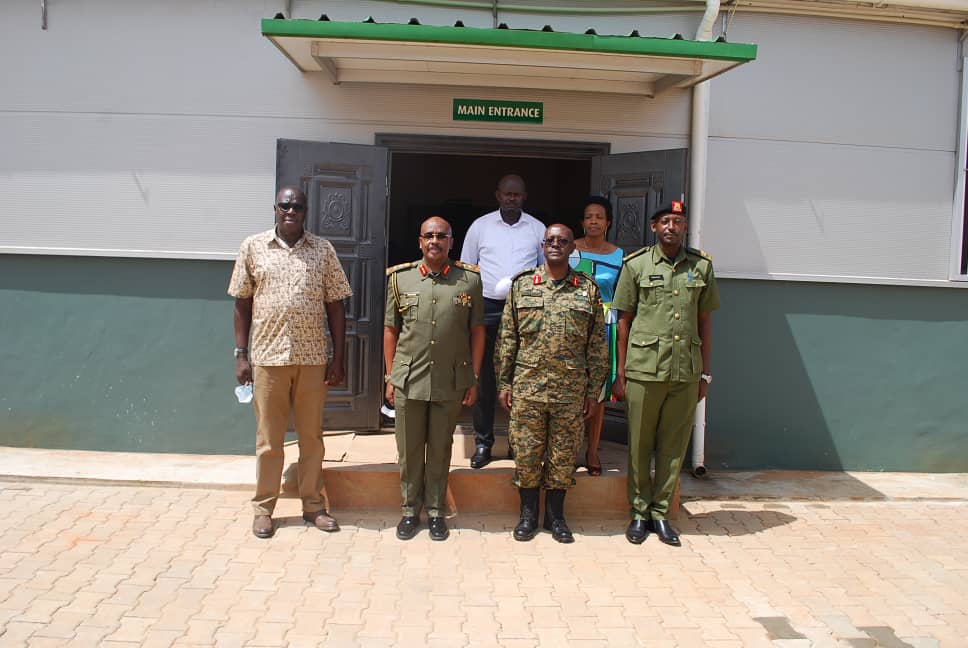 Maj Gen Leopold Kyanda accompanied by Mr. Asaba Hannington visit NEC Uzima ltd.
